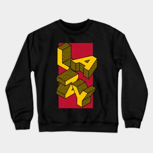 Lazy Minimalist 3d abstract Crewneck Sweatshirt